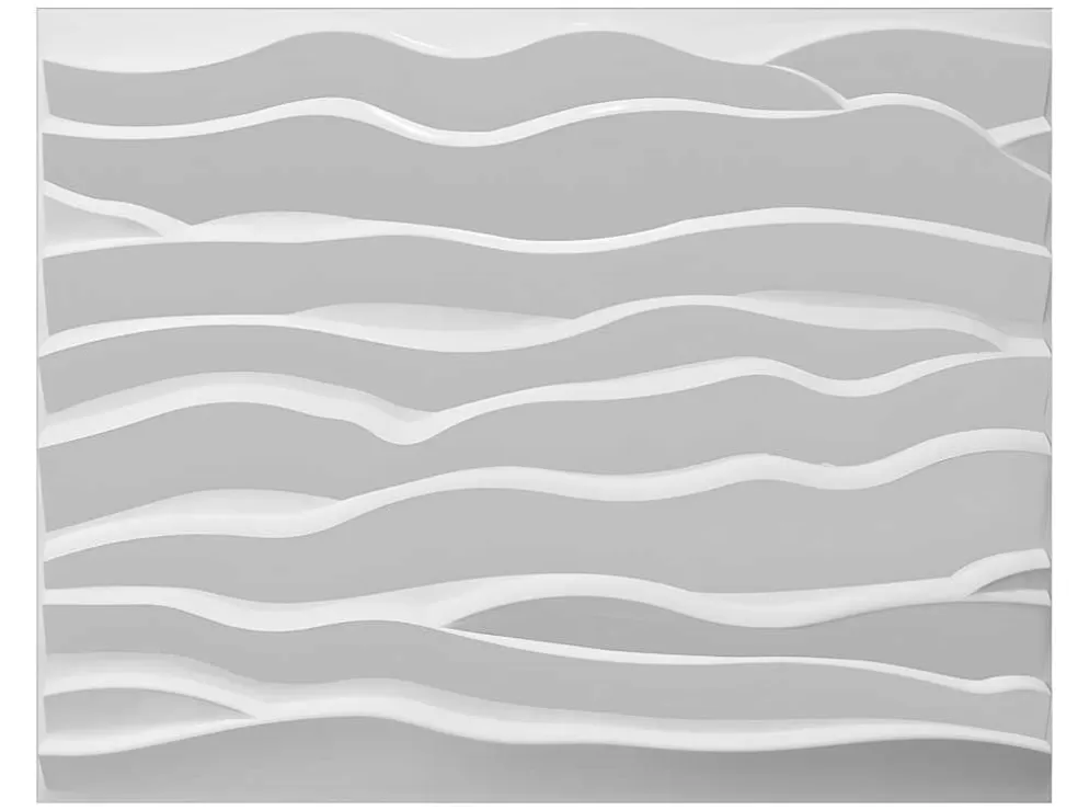 Vente-unique Painel De Parede 3D Hyppos Para Pintar - Pack De 3M - Lote De 6 Pecas* Painel De Parede