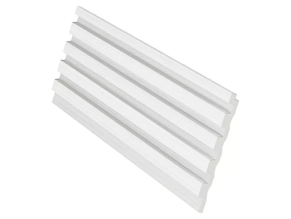 Vente-unique Painel De Parede 3D Pack De 3,71 M Branco Conjunto De 8 Pecas - Tatiana* Painel De Parede