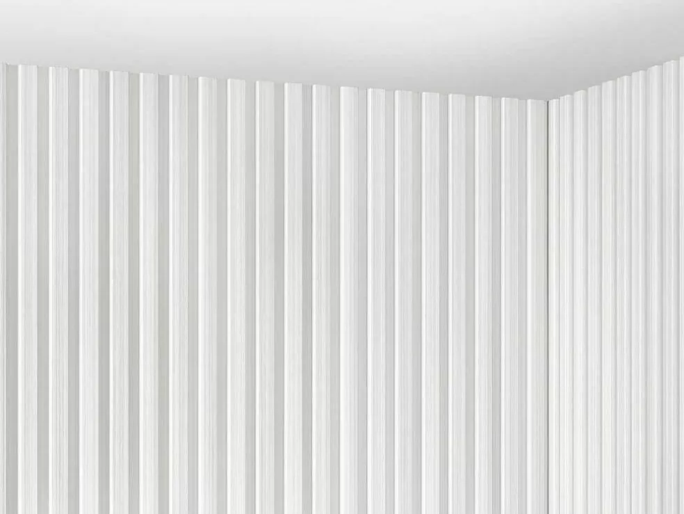 Vente-unique Painel De Parede 3D Pack De 3,71 M Branco Conjunto De 8 Pecas - Tatiana* Painel De Parede
