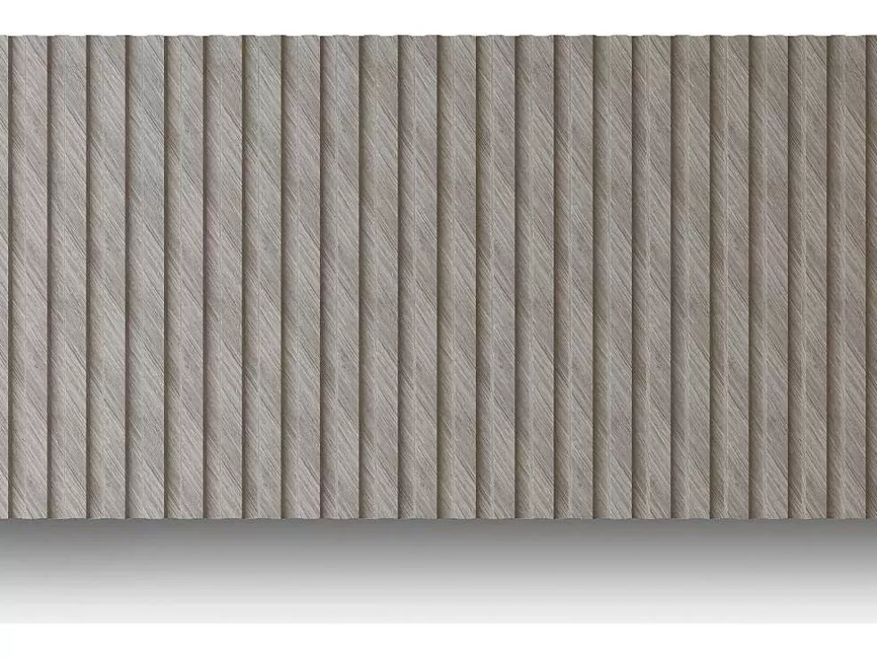 Vente-unique Painel De Parede 3D Pack De 3,71 M Cinza Conjunto De 8 Pecas - Tatiana* Painel De Parede