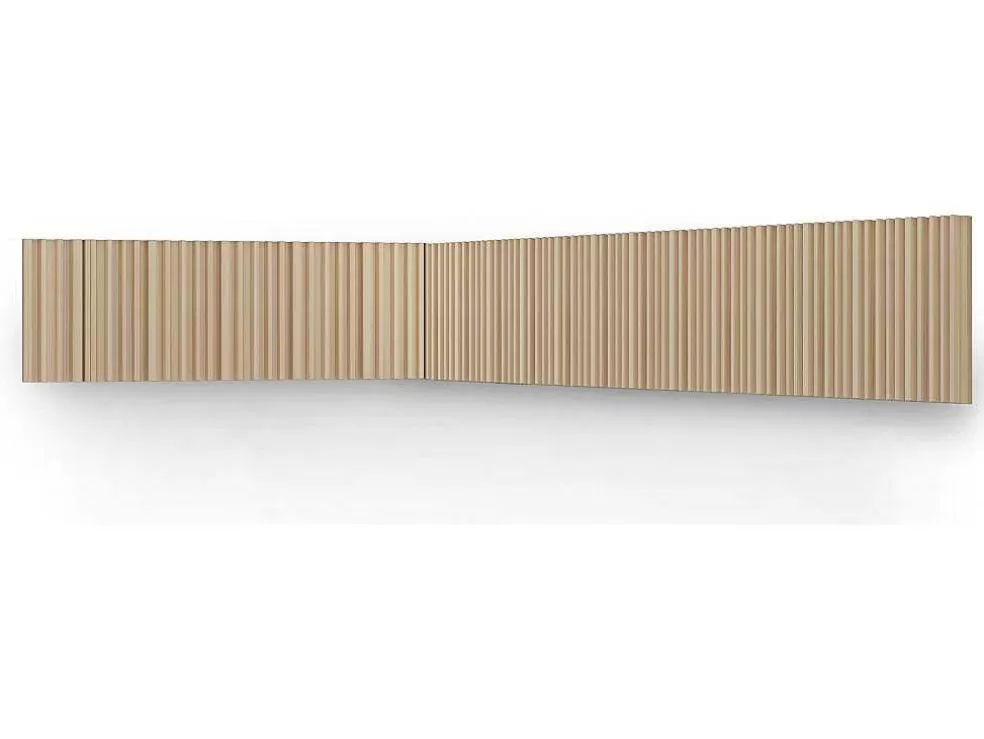 Vente-unique Painel De Parede 3D Pack De 3,71 M Cor Madeira Natural Clara Conjunto De 8 Pecas - Tatiana* Painel De Parede