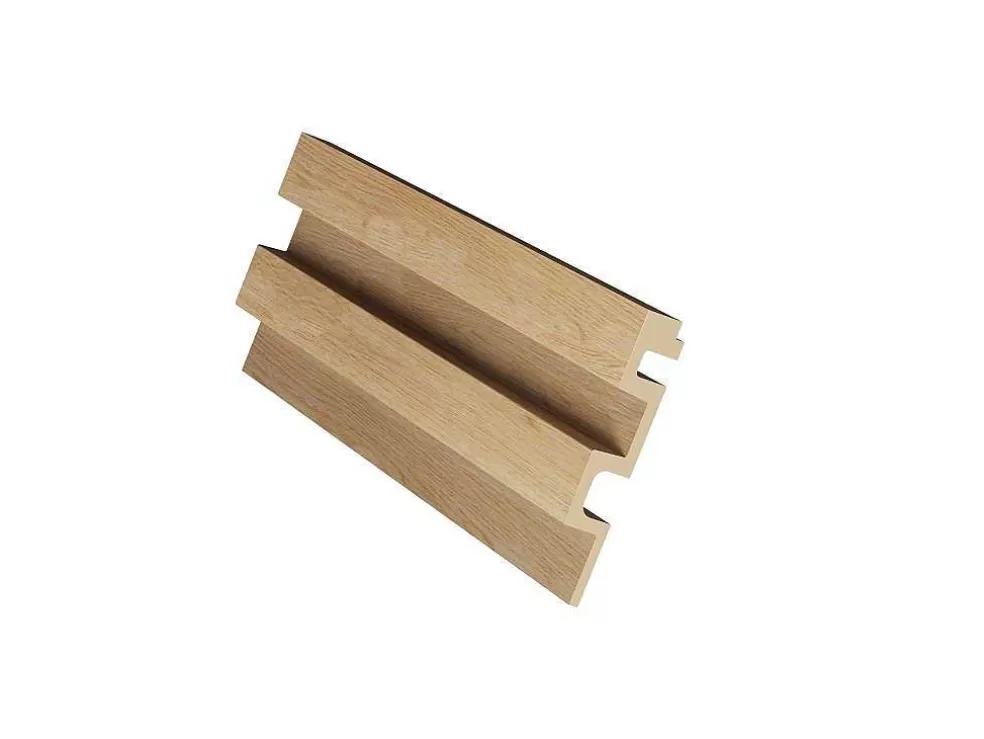 Vente-unique Painel De Parede 3D Pack De 2,83 M Cor Madeira Natural Conjunto De 8 Pecas - Flint* Painel De Parede