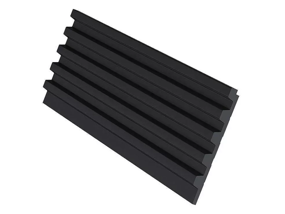 Vente-unique Painel De Parede 3D Pack De 2,83 M Preto Conjunto De 8 Pecas - Clinton* Painel De Parede