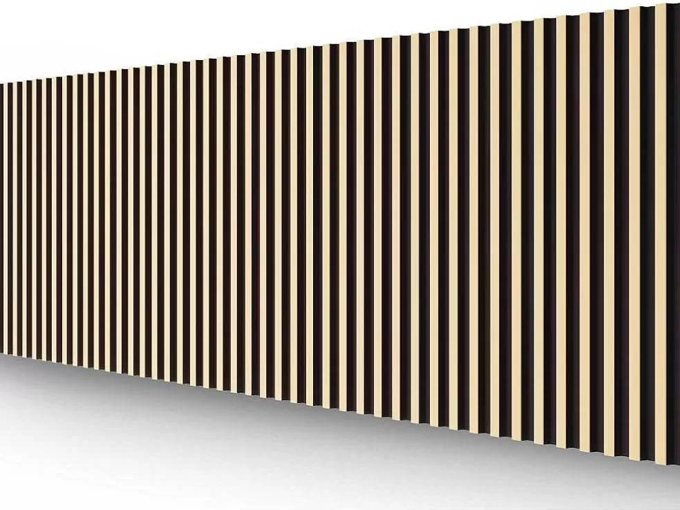Vente-unique Painel De Parede 3D Pack De 2,83 M Preto E Dourado Conjunto De 8 Pecas - Clinton* Painel De Parede