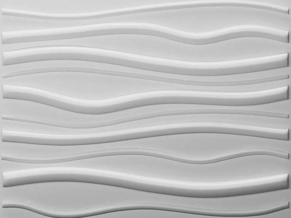 Vente-unique Painel De Parede 3D Sandle Para Pintar - Pack De 3M - Lote De 6 Pecas* Painel De Parede