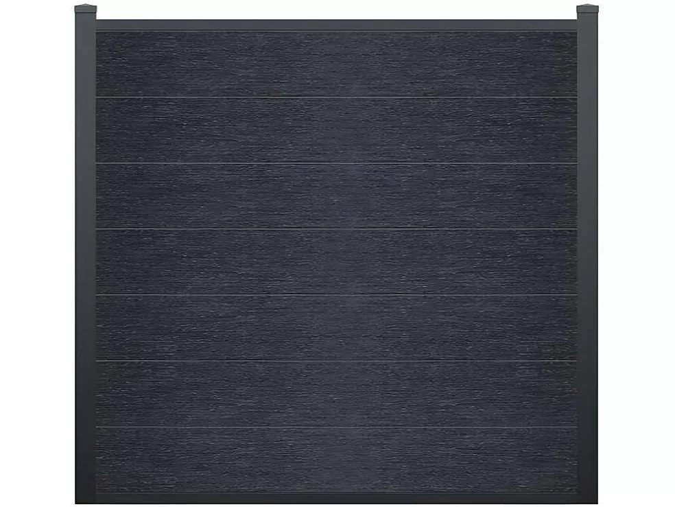 EXPERTLAND Painel De Vedacao Em Composito Para Enterrar No Chao Enola A.181 Cm - Antracite* Canico E Cerca