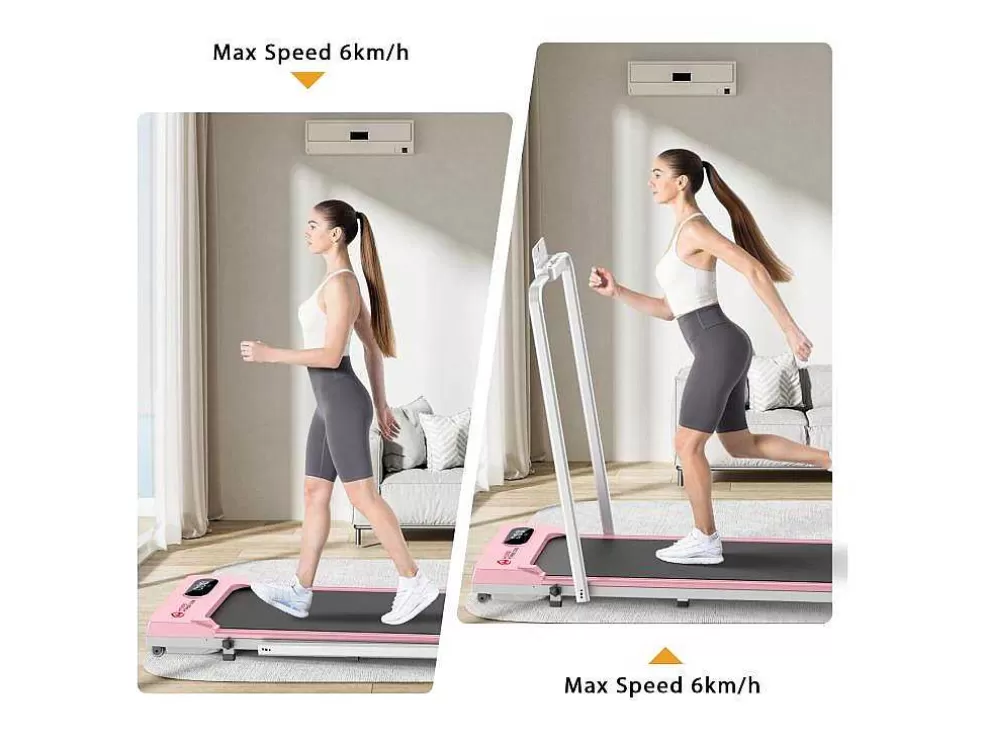Vente-unique Passadeira De Secretária 1-6Km/H Maquina De Corrida A Pe Para Escritório Em Casa Com Opcao De Dobragem* Fitness