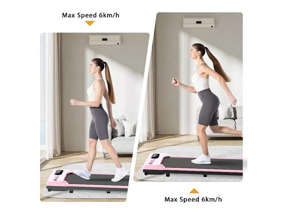 Vente-unique Passadeira De Secretária 1-6Km/H Maquina De Corrida A Pe Para Escritório Em Casa Com Opcao De Dobragem* Fitness