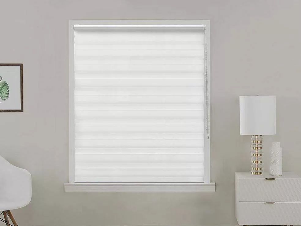 Vente-unique Persiana Enrolavel Dia / Noite Em Poliester - 120 X 180 Cm - Branco - Barili* Persianas De Interior