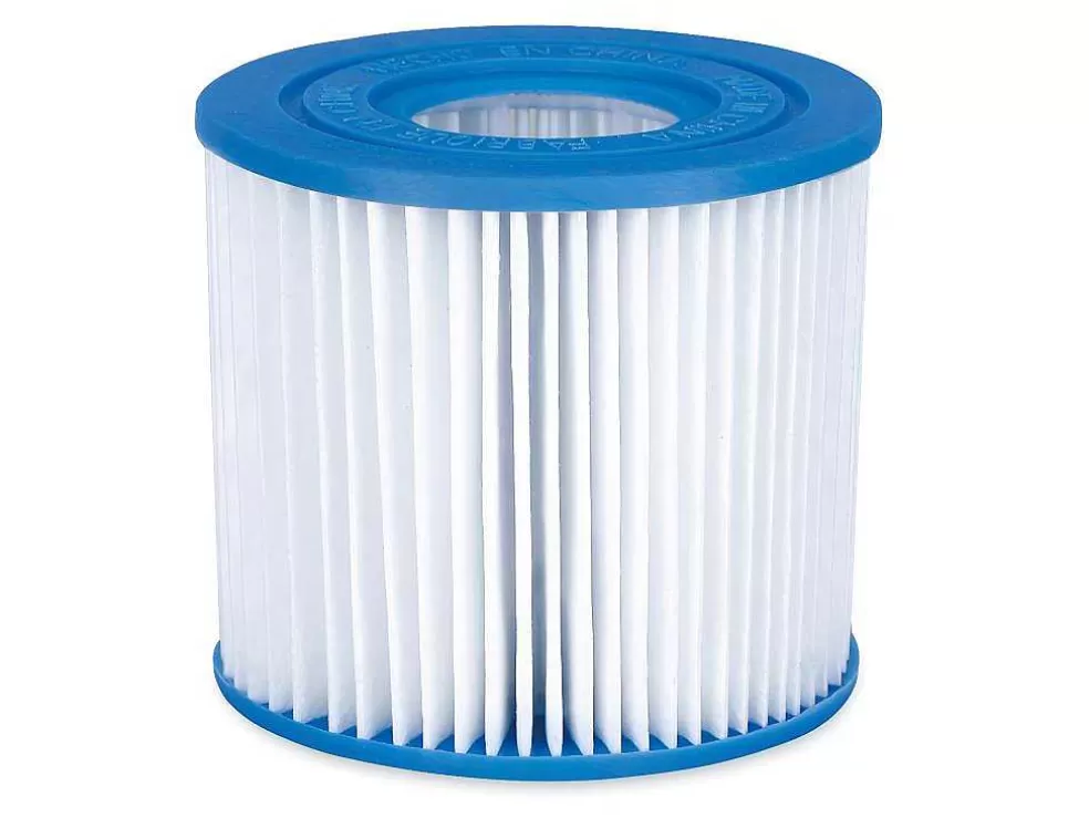 Vente-unique Piscina Tubular Oval Efeito Sarja Em Ziguezague Cinzento-Escuro Com Bomba Filtradora De Cartucho C424 X L250 X A100 Cm - Salamanque* Piscina