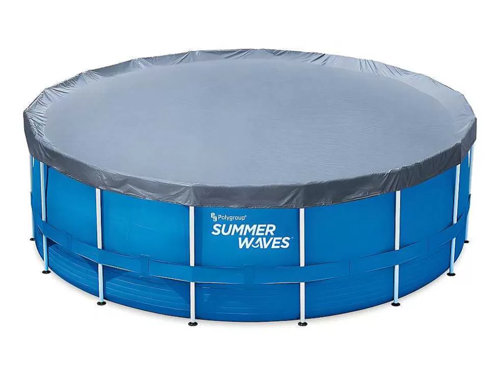 Vente-unique Piscina Tubular Redonda Azul Com Bomba De Filtro De Cartucho De D457 X A122 Cm - Lacanau* Piscina
