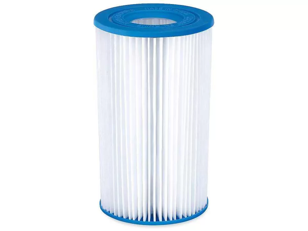 Vente-unique Piscina Tubular Redonda Cinzenta Com Bomba Filtradora De Cartucho D.427 X A.107 Cm - Nisoka* Piscina
