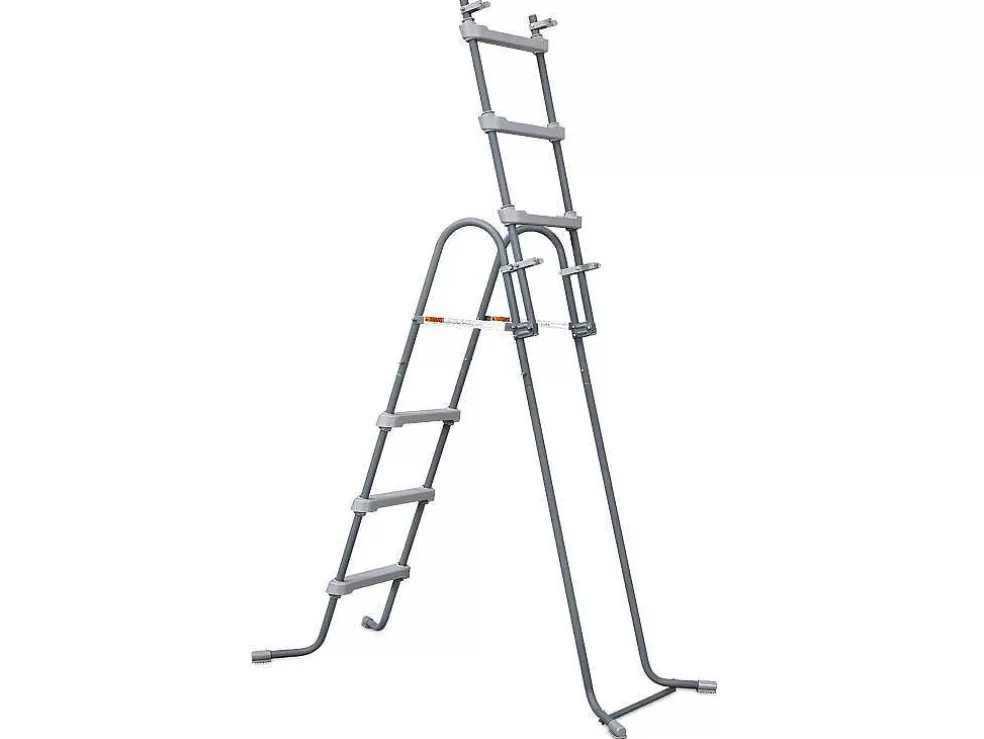 Vente-unique Piscina Tubular Redonda Cinzenta Com Bomba Filtradora De Cartucho D.427 X A.107 Cm - Nisoka* Piscina