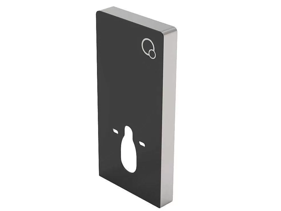 Vente-unique Placa De Descarga Decorativa Para Sanita Suspensa, Preto - Spinosa* Sanita Suspensa