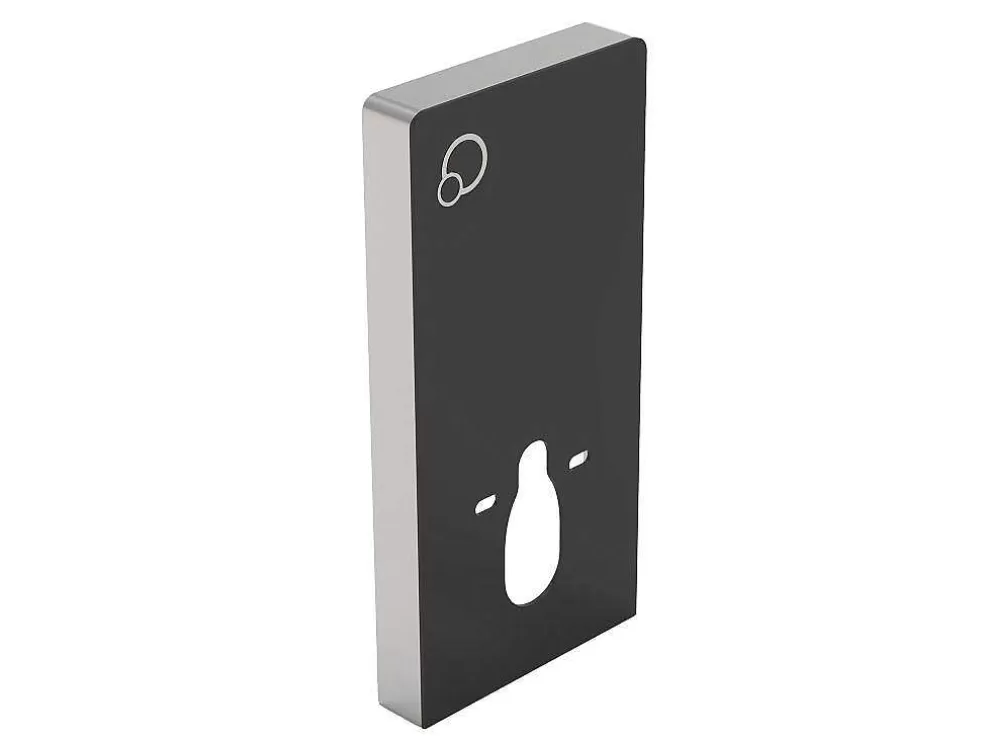Vente-unique Placa De Descarga Decorativa Para Sanita Suspensa, Preto - Spinosa* Sanita Suspensa