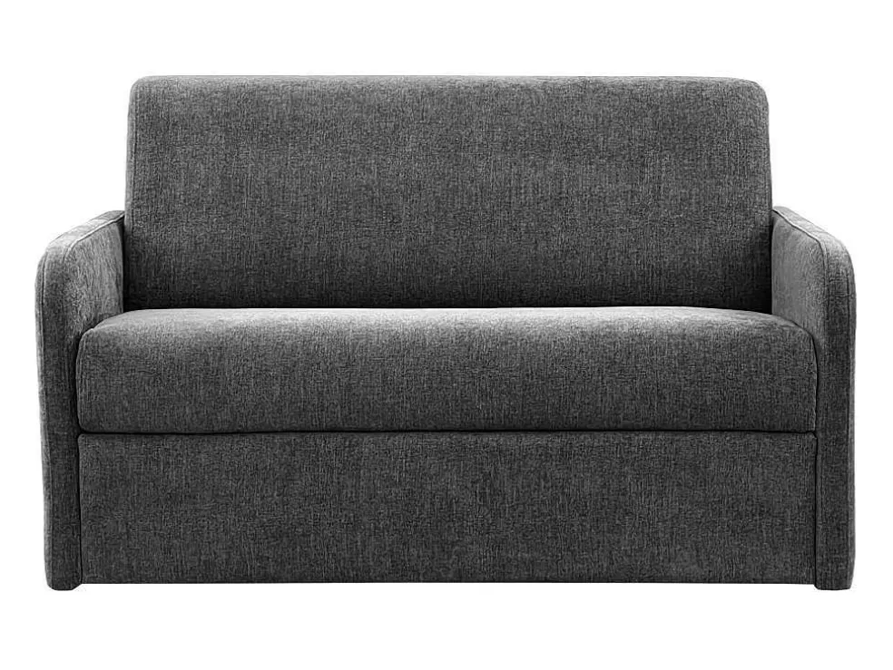 Vente-unique Poltrona Convertivel Abertura Rapida Tecido Matizado Cinza Antracite, Cama 100 Cm - Nadoa* Poltrona Cama