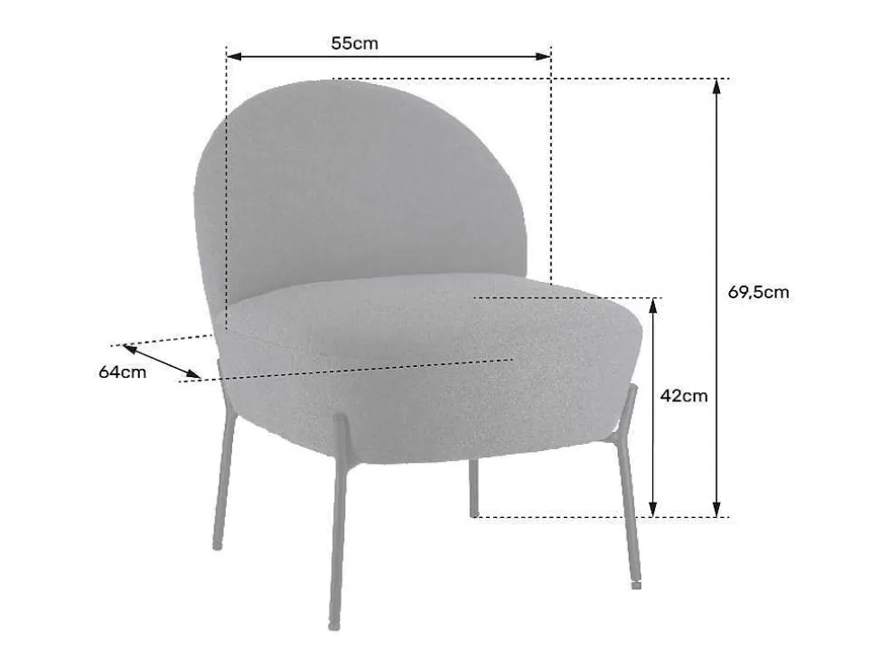 Happy Garden Poltrona Em Tecido De Lacada Cor De Ferrugem Helmi* Promoções Sofás & Poltronas