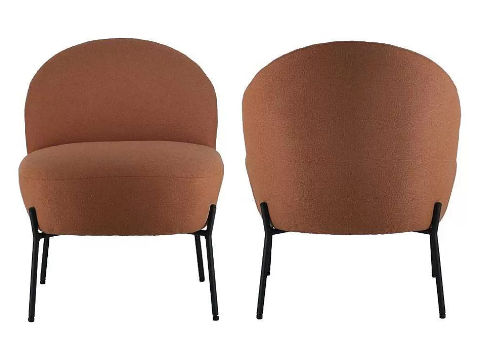Happy Garden Poltrona Em Tecido De Lacada Cor De Ferrugem Helmi* Promoções Sofás & Poltronas