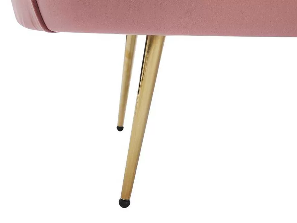 PASCAL MORABITO Poltrona Em Veludo Cor Rosa - Dandelion De * Poltrona Em Tecido