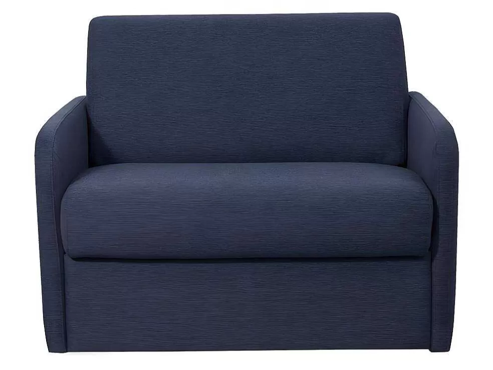 Vente-unique Poltrona Rapidamente Convertivel Em Cama De 70 Cm Em Tecido Azul - Nadoa* Poltrona Cama