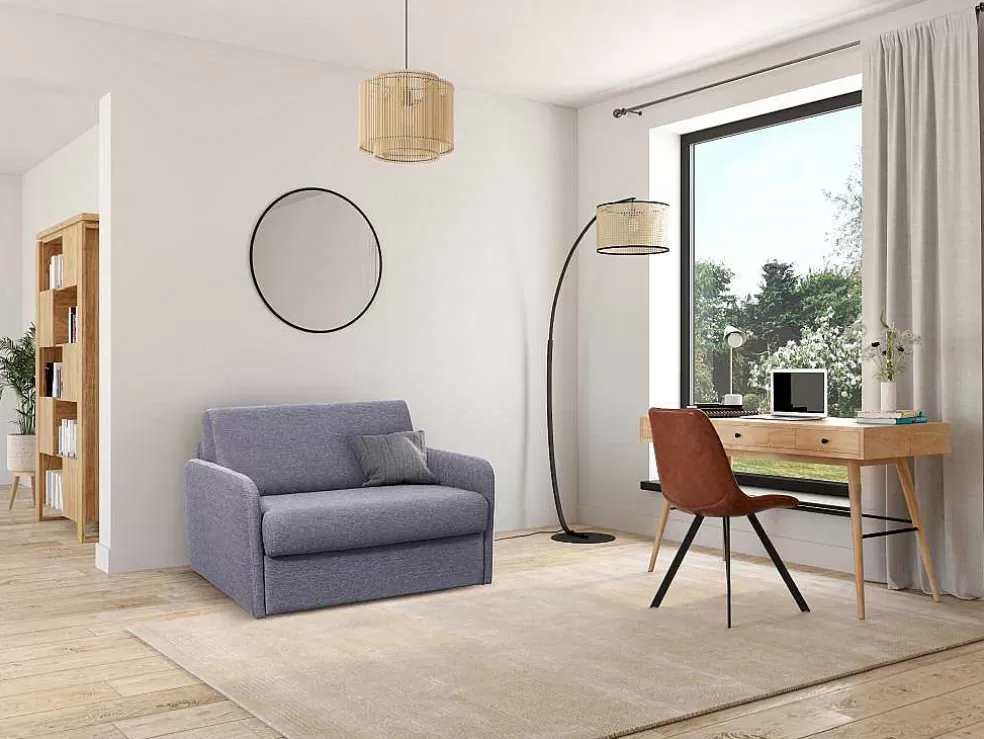 Vente-unique Poltrona Rapidamente Convertivel Em Cama De 100 Cm Em Tecido Cinza-Claro - Nadoa* Poltrona Cama