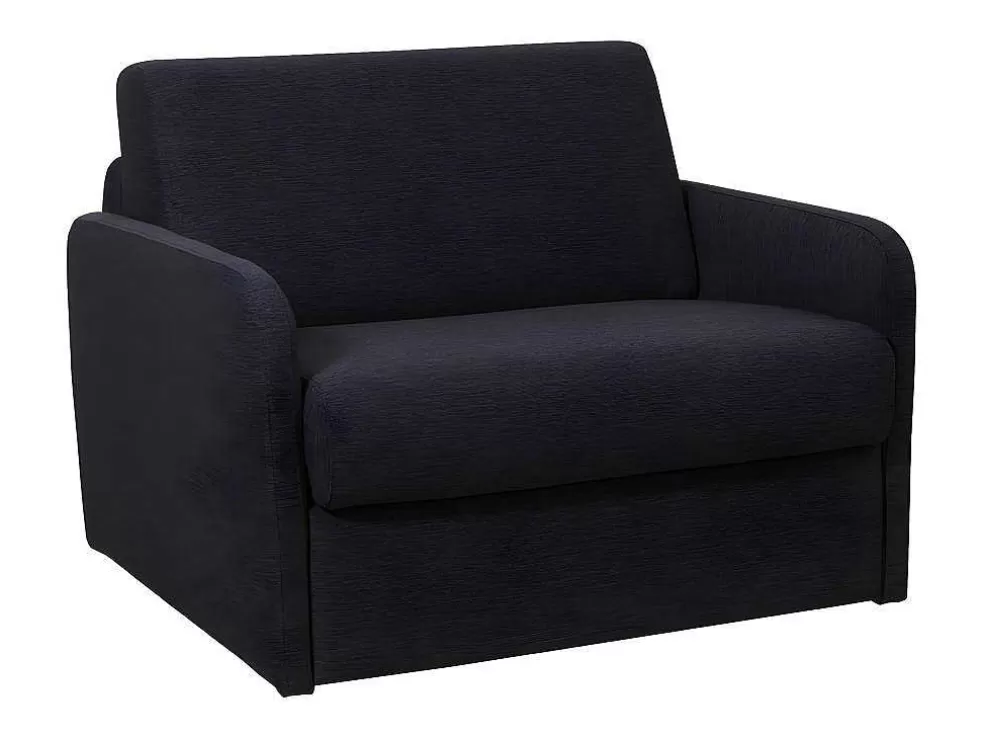 Vente-unique Poltrona Rapidamente Convertivel Em Cama De 100 Cm Em Tecido Cinza-Escuro - Nadoa* Poltrona Cama