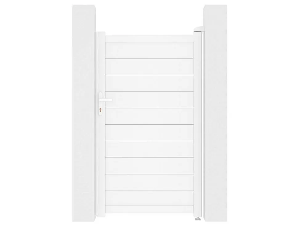 EXPERTLAND Porta De Batente Aluminio L103 X A181 Cm Branco - Nazario* Porta E Portão