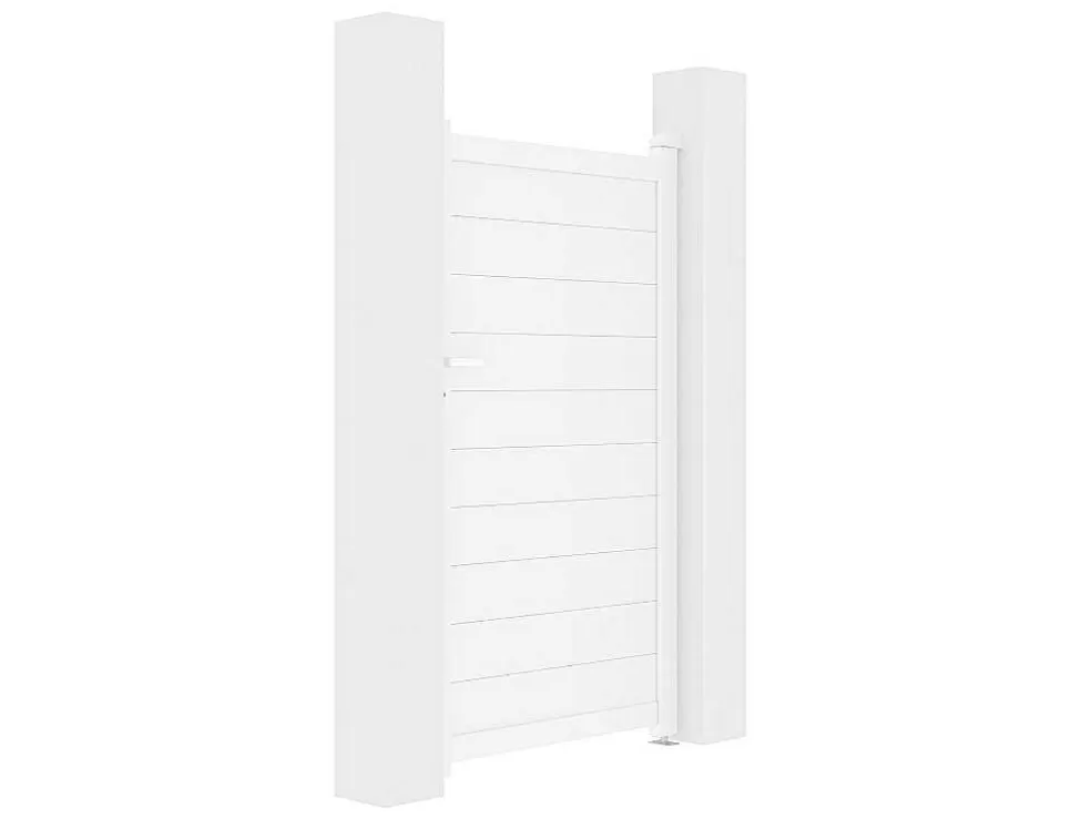 EXPERTLAND Porta De Batente Aluminio L103 X A181 Cm Branco - Nazario* Porta E Portão