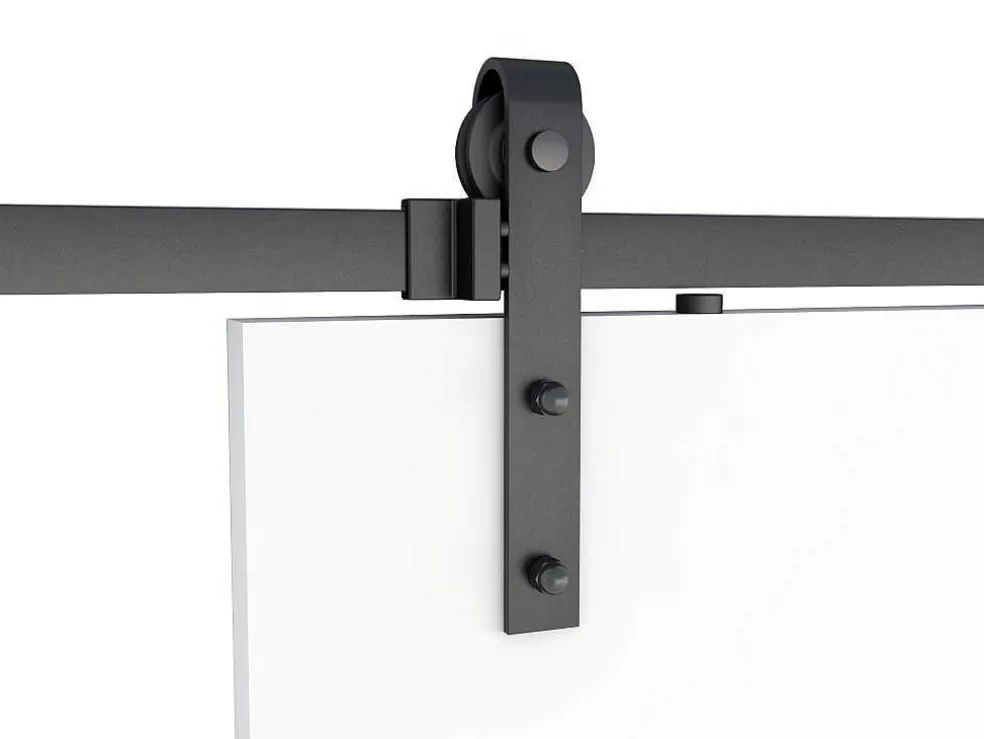 Vente-unique Porta De Correr Dupla Em Aplique, 2 X A205 X L83 Cm, Mdf E Pvc Branco - Varin* Porta De Correr
