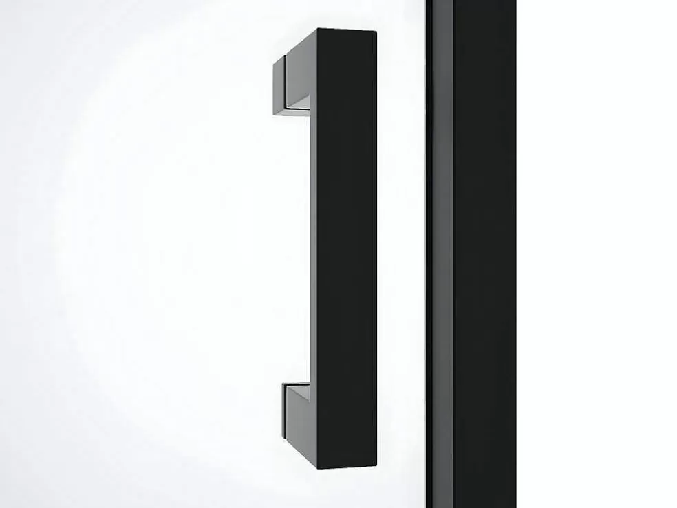 Shower & Design Porta De Duche De Correr Com Rodas Preto Mate Estilo Industrial 120 X 195 Cm - Anakao* Painel De Duche