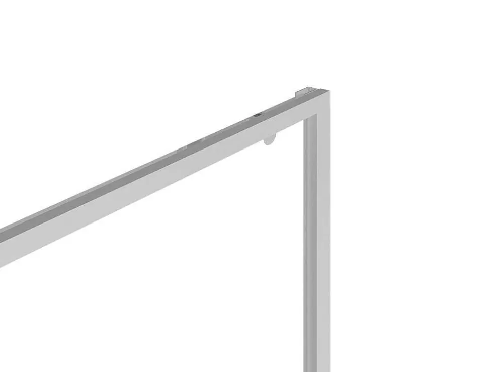 Shower & Design Porta De Duche De Correr Estilo Industrial Cromada 120X195 Cm - Toroni* Painel De Duche