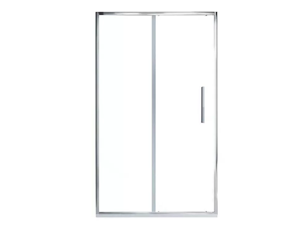 Shower & Design Porta De Duche De Correr Estilo Industrial Cromada 120X195 Cm - Toroni* Painel De Duche