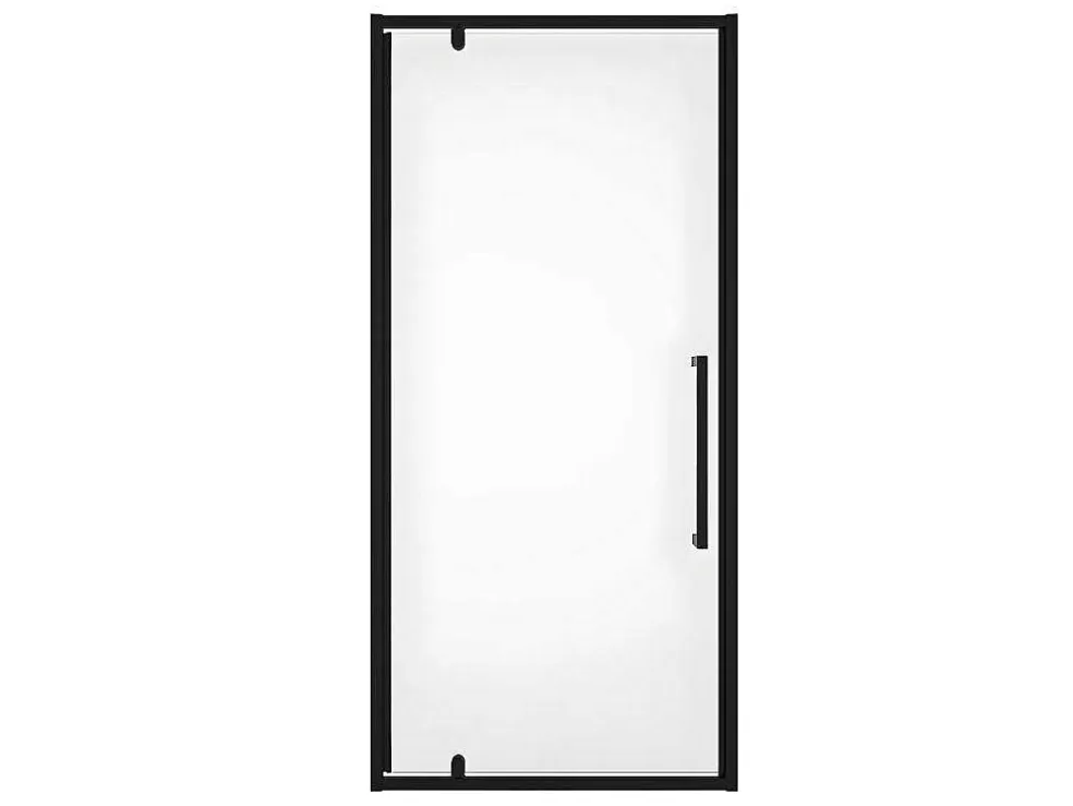 Shower & Design Porta De Duche Giratoria Em Metal Preto Mate De Estilo Industrial 90 X 195 Cm - Tamri* Painel De Duche