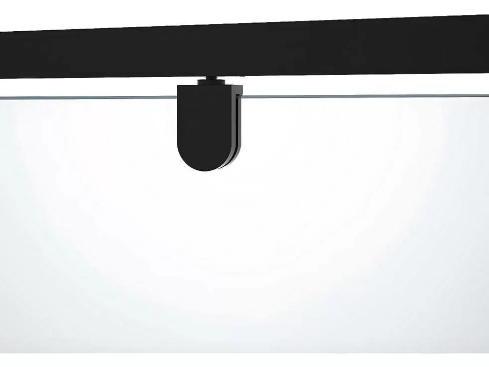 Shower & Design Porta De Duche Giratoria Em Metal Preto Mate De Estilo Industrial 90 X 195 Cm - Tamri* Painel De Duche