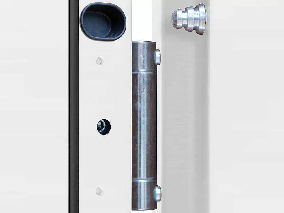Vente-unique Porta De Entrada Em Aco Macico De A.207 X L.100 Cm Cor Branco Com Abertura Para A Esquerda - Agueda* Porta De Entrada