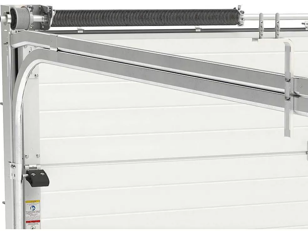 Somfy Porta De Garagem Seccionada Efeito Liso Com Porta Central Antracite Com Motor - Lavega* Porta De Garagem