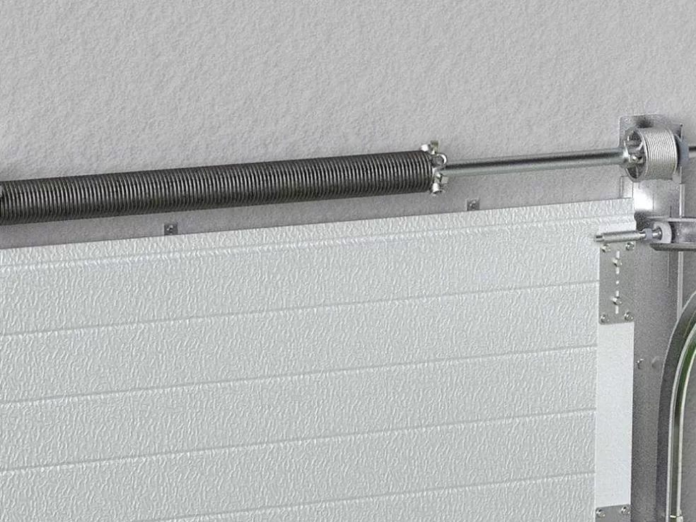 Somfy Porta De Garagem Seccionada Efeito Madeira Branca Com Motor - Prieta* Porta De Garagem