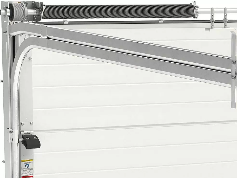 Somfy Porta De Garagem Seccionada Efeito Ranhurado Cinza Com Motor - Noria* Porta De Garagem