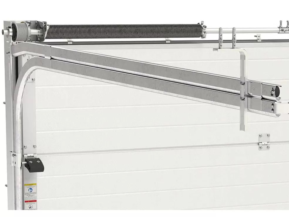 Somfy Porta De Garagem Seccionada Efeito Ranhurado Com Porta Central Antracite Com Motor - Noria* Porta De Garagem