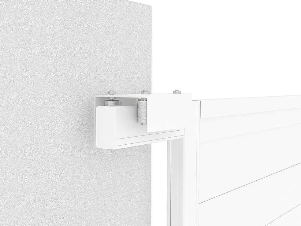 EXPERTLAND Portão De Correr Aluminio C416 X A180 Cm Branco - Nazario* Porta E Portão