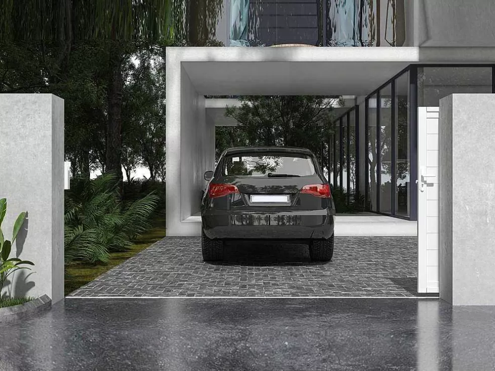 EXPERTLAND Portão De Correr Aluminio C374 X A180 Cm Branco - Nazario* Porta E Portão