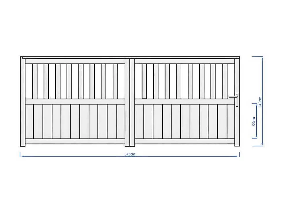 EXPERTLAND Portão De Correr Em Aluminio Perfurado De L343 X A140 Cm Cor Antracite Em Kit - Tarnos Ii* Porta E Portão