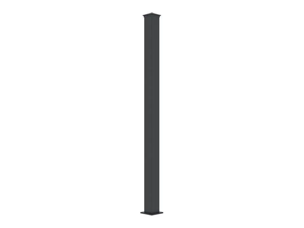 EXPERTLAND Poste Para Portão Em Aluminio C15 Cm X A190 Cm Antracite - Nereto* Porta E Portão