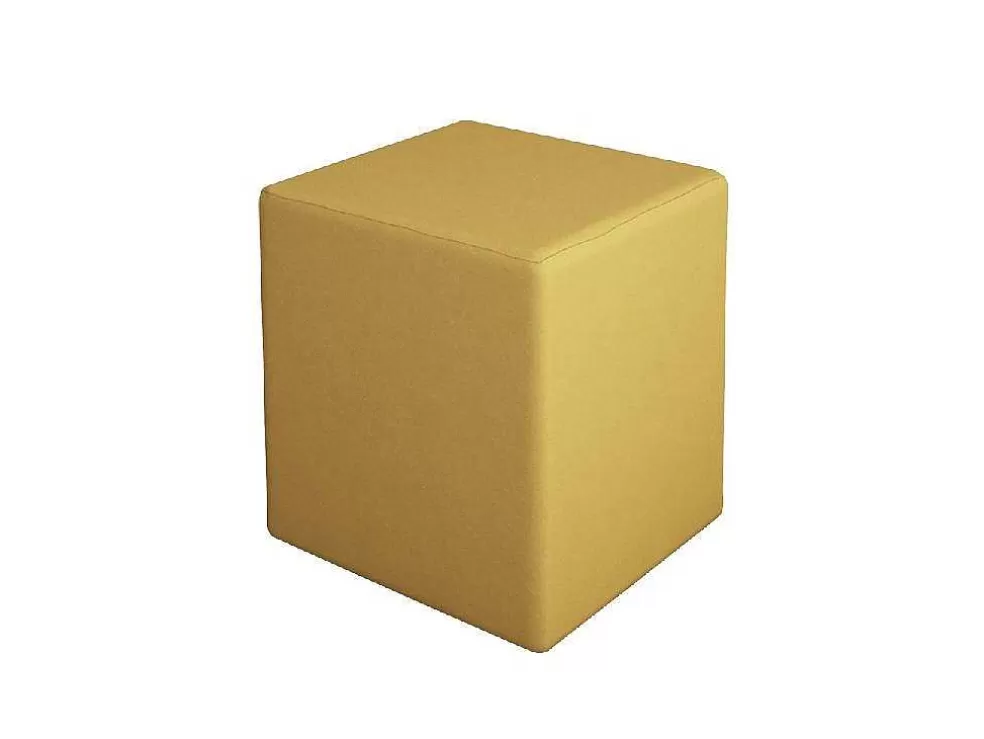 EPIKASA Pouf Milena, Amarelo, 34X34X37 Cm, * Puff