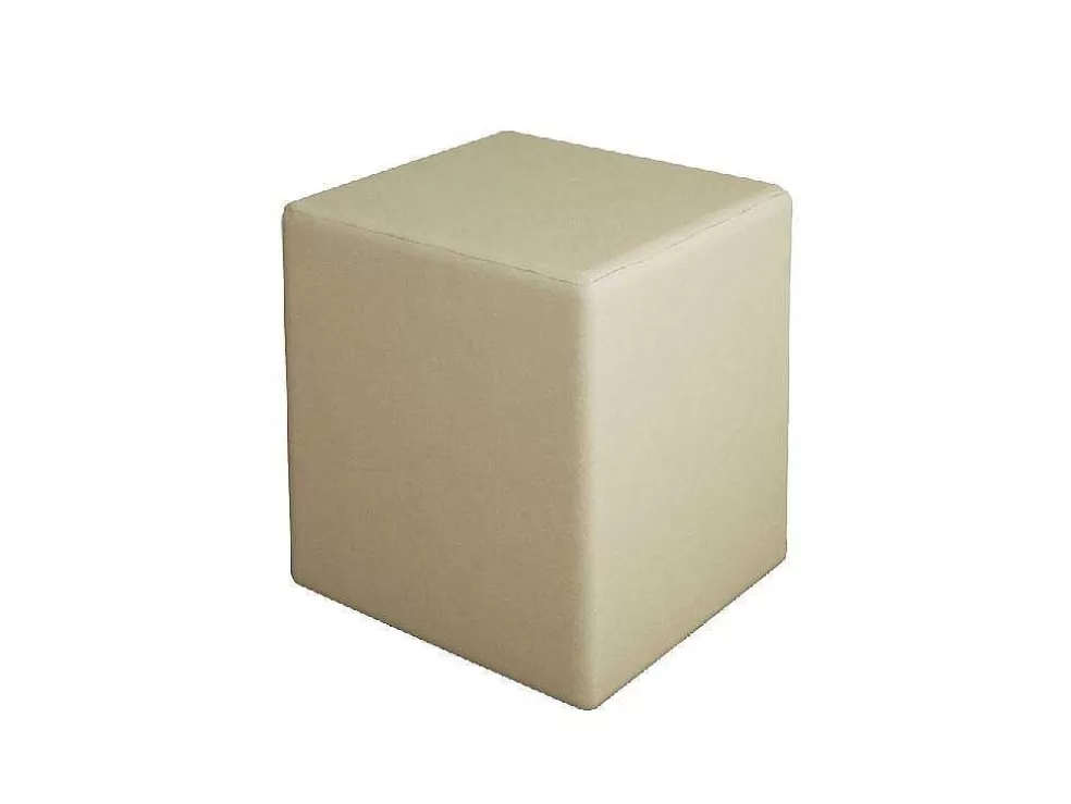 EPIKASA Pouf Milena, Creme, 34X34X37 Cm, * Puff