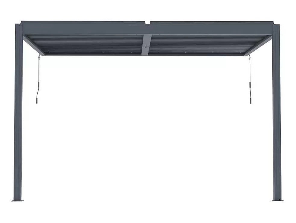 EXPERTLAND Pérgola Adossada Bioclimatica Aluminio Com Laminas Orientaveis 11,85 M - Mandello* Pérgola, Coreto, Quiosque