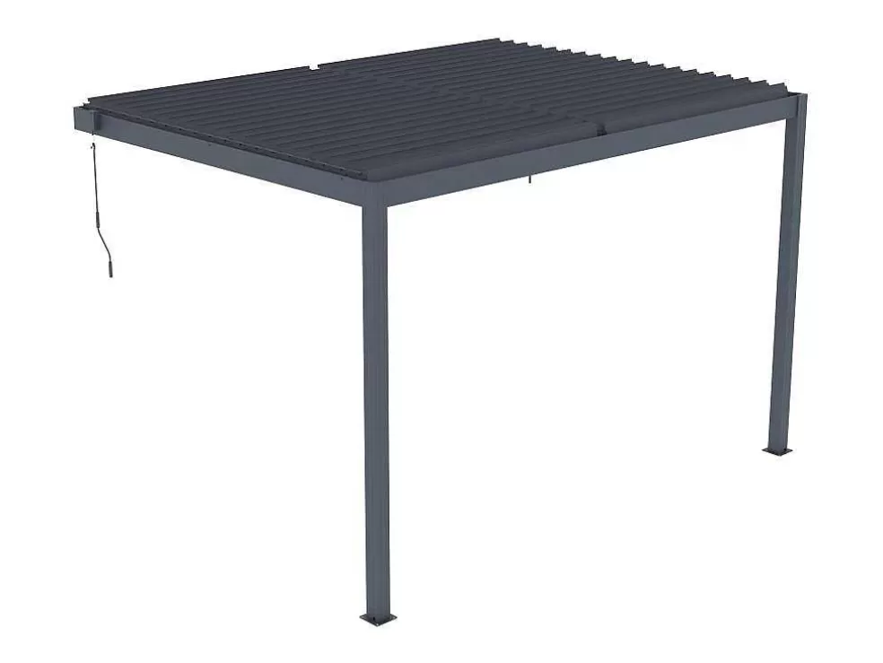 EXPERTLAND Pérgola Adossada Bioclimatica Aluminio Com Laminas Orientaveis 11,85 M - Mandello* Pérgola, Coreto, Quiosque