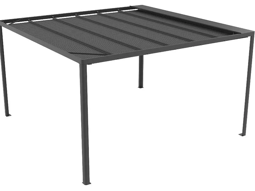 EXPERTLAND Pérgola Autonoma Em Aluminio Nitero Com Led - C294 X L394 X A230 Cm* Pérgola, Coreto, Quiosque