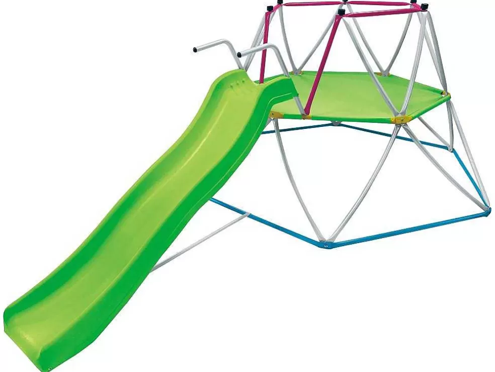 Vente-unique Rede De Escalada Com Escorrega Em Aco Verde 3,26 M - Sedoni* Jogo De Exterior