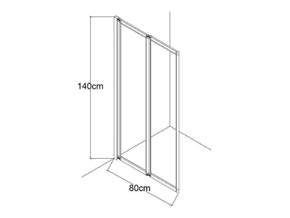 Shower & Design Resguardo De Banheira Dobravel Metal Estilo Atelier Preto Mate 80X140 Cm - District* Resguardo De Banheira